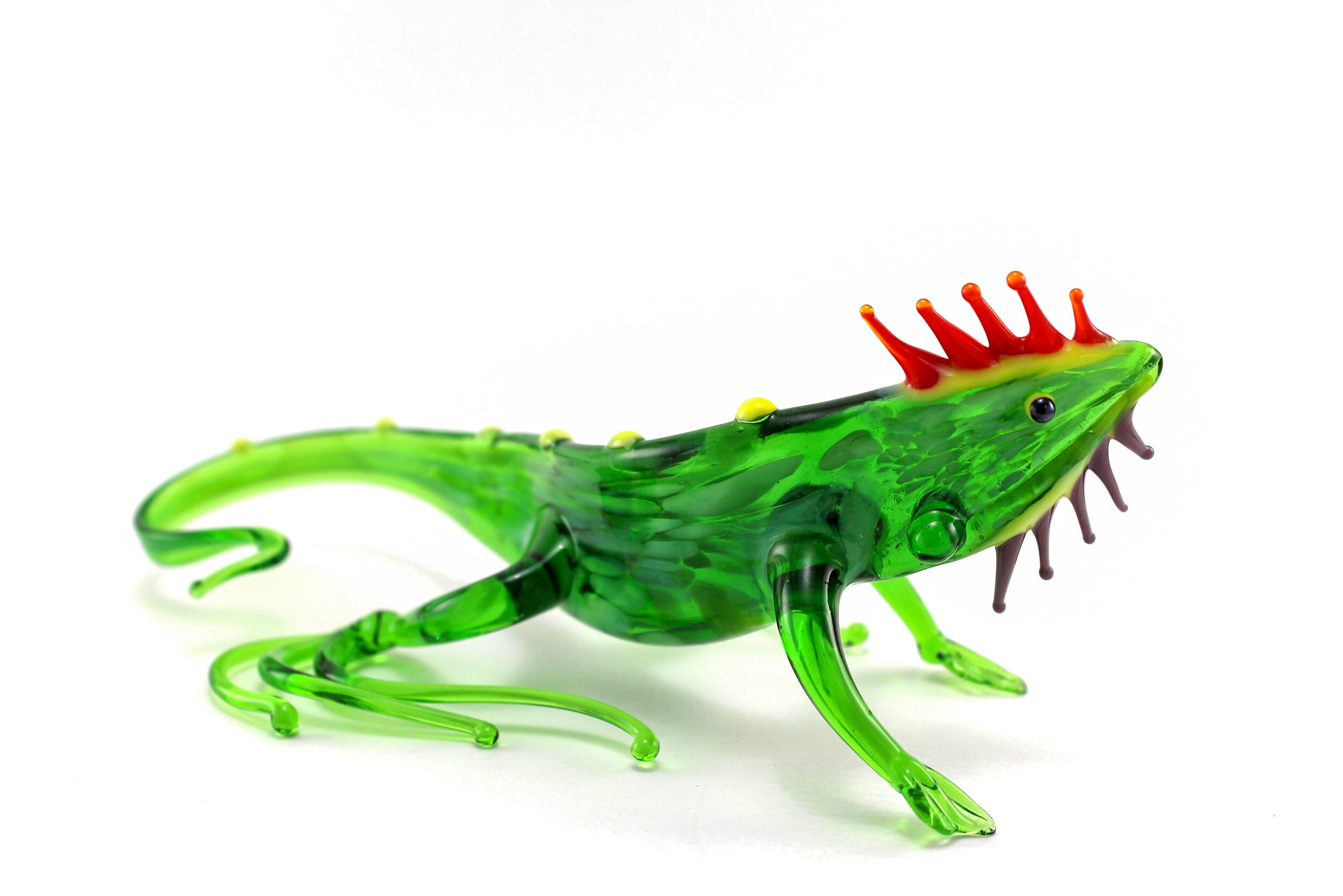 Glass lizard Glass figurine Art glass Etsy