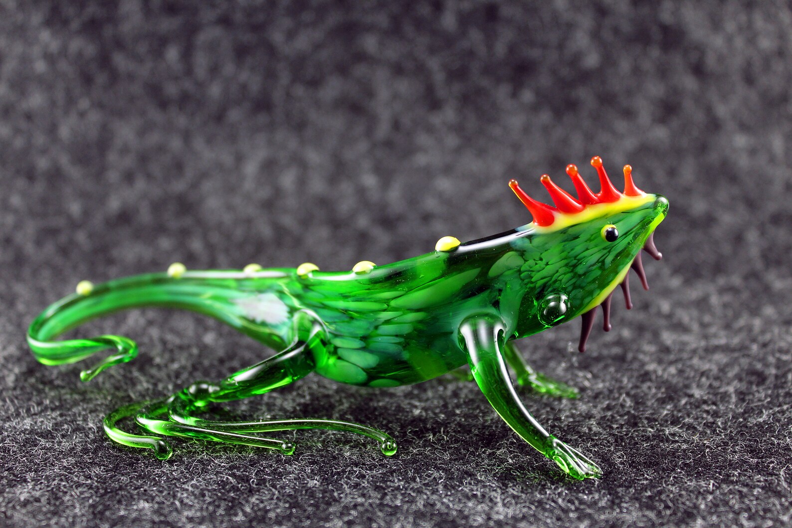 Glass lizard Glass figurine Art glass Etsy