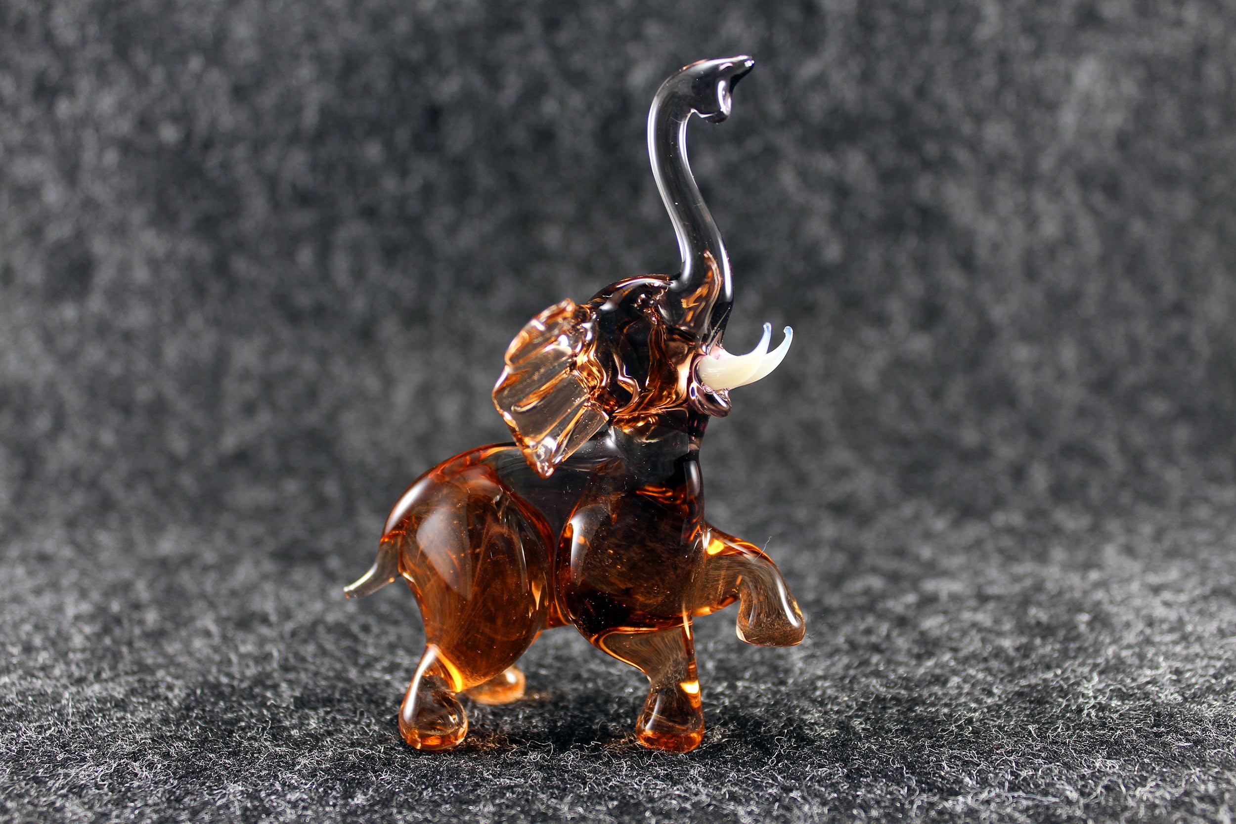 Glass elephant art glass home decor glass elephant fused glass Etsy