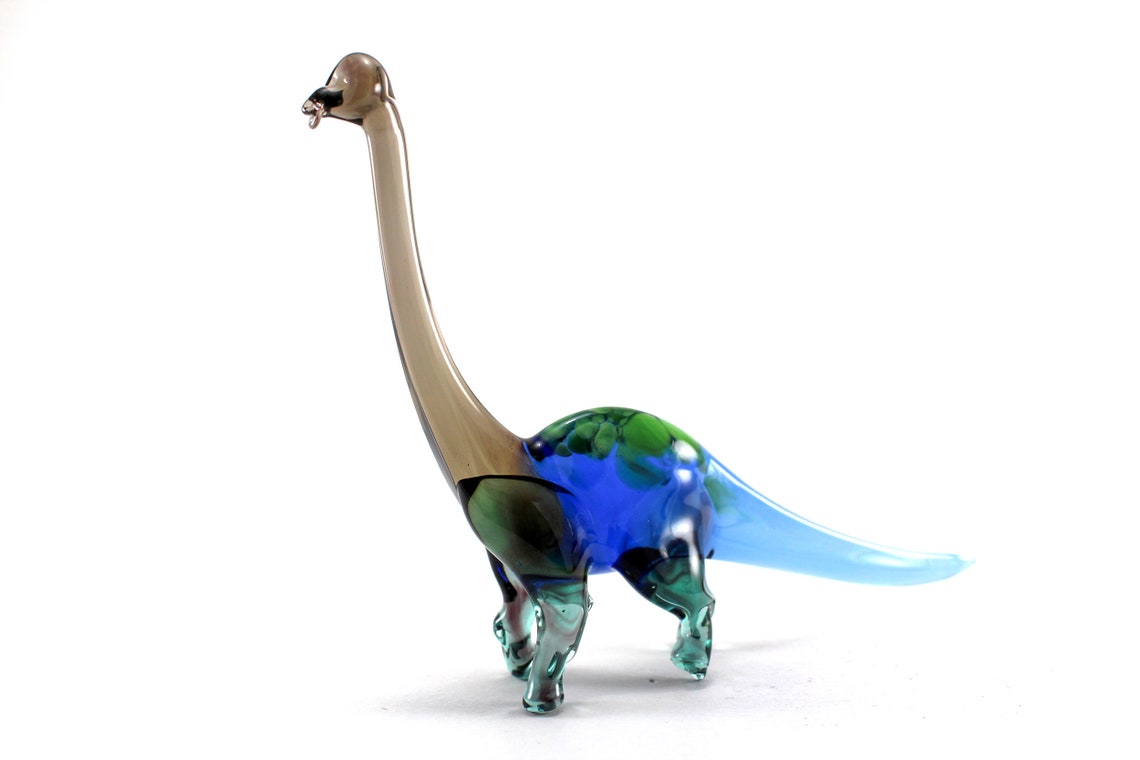 Glass Dinosaur Glass animal Birthday gift Etsy