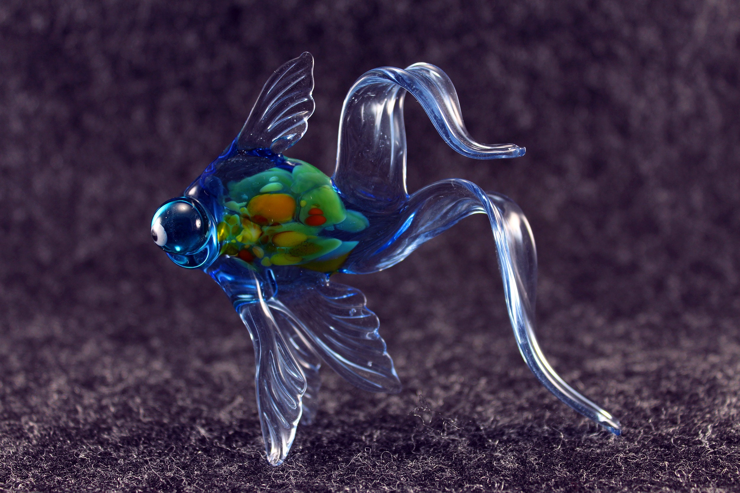 Stained glass fish.art glass fish.home decor.glass fish.fused Etsy