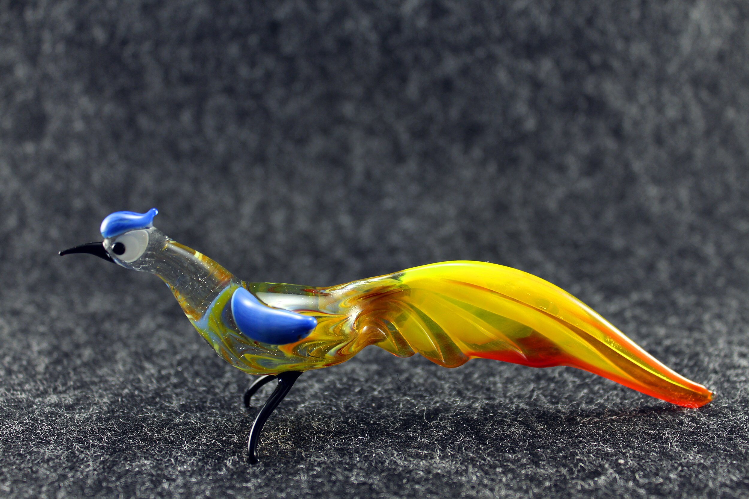 Glass bird art glass bird home decor glass birds fused glass Etsy