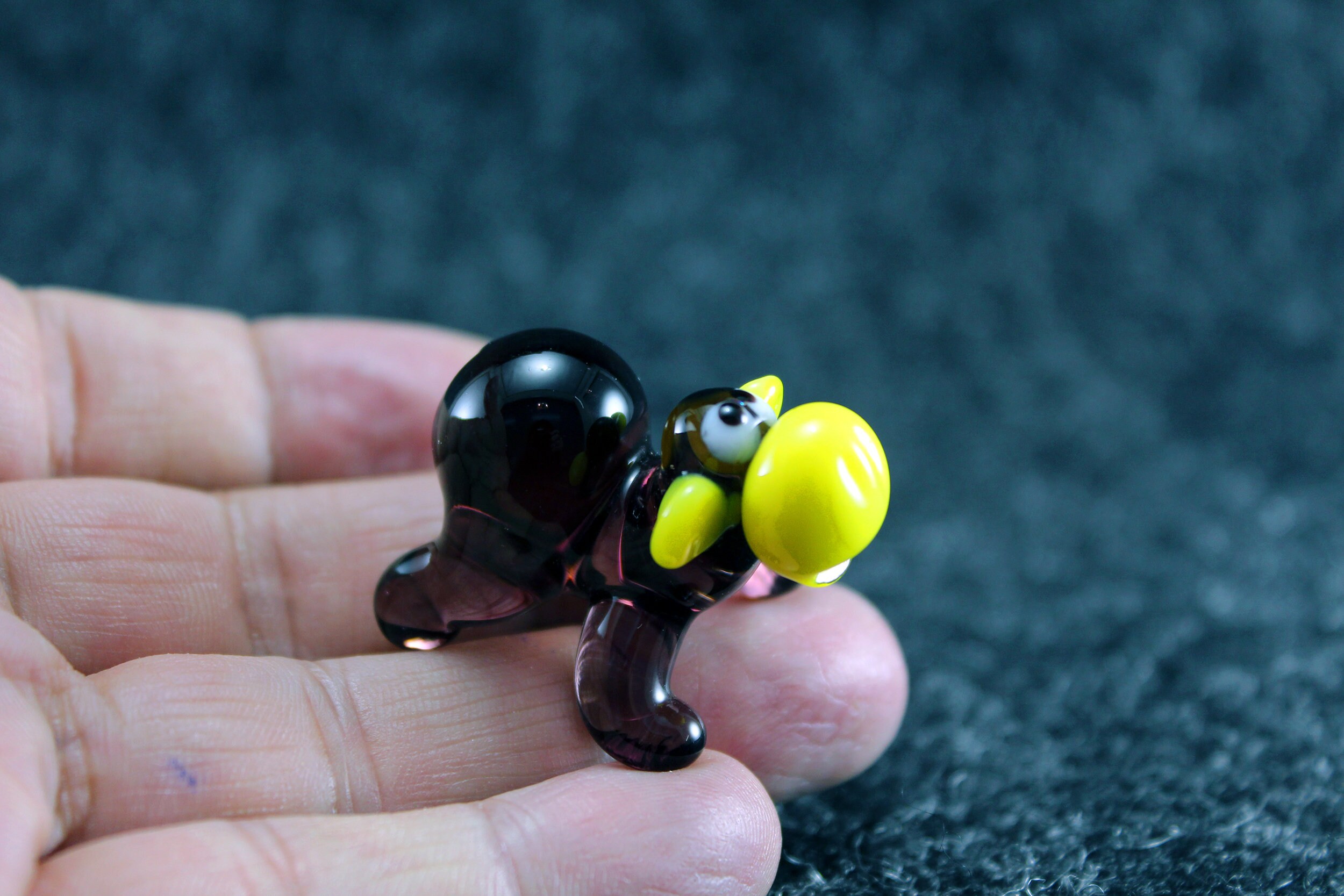 Glass Monkey Glass Figurine Monkey Figurine Glass Figurine Etsy