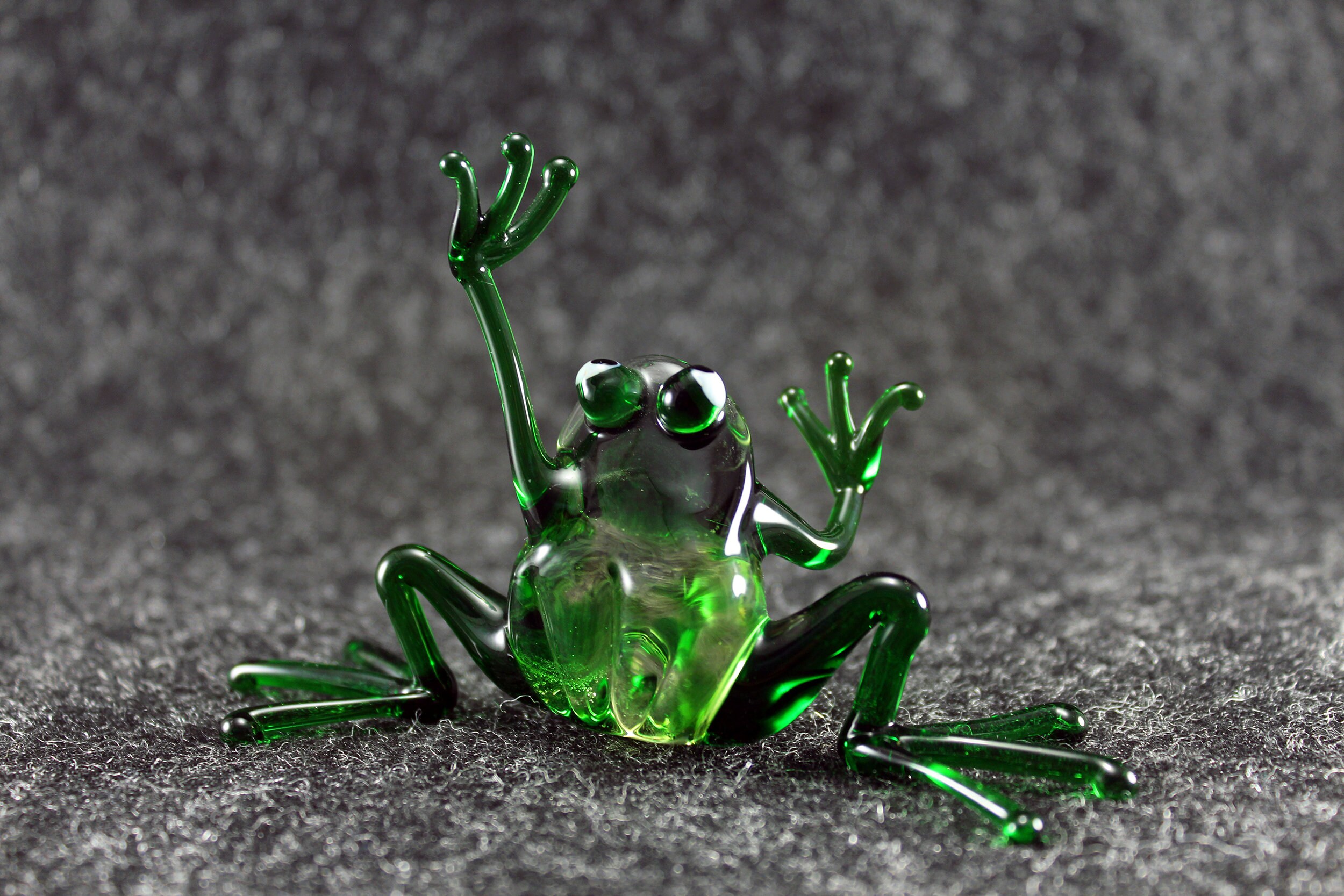 GLASS FROG Glass animals Glass art Gift for her Etsy