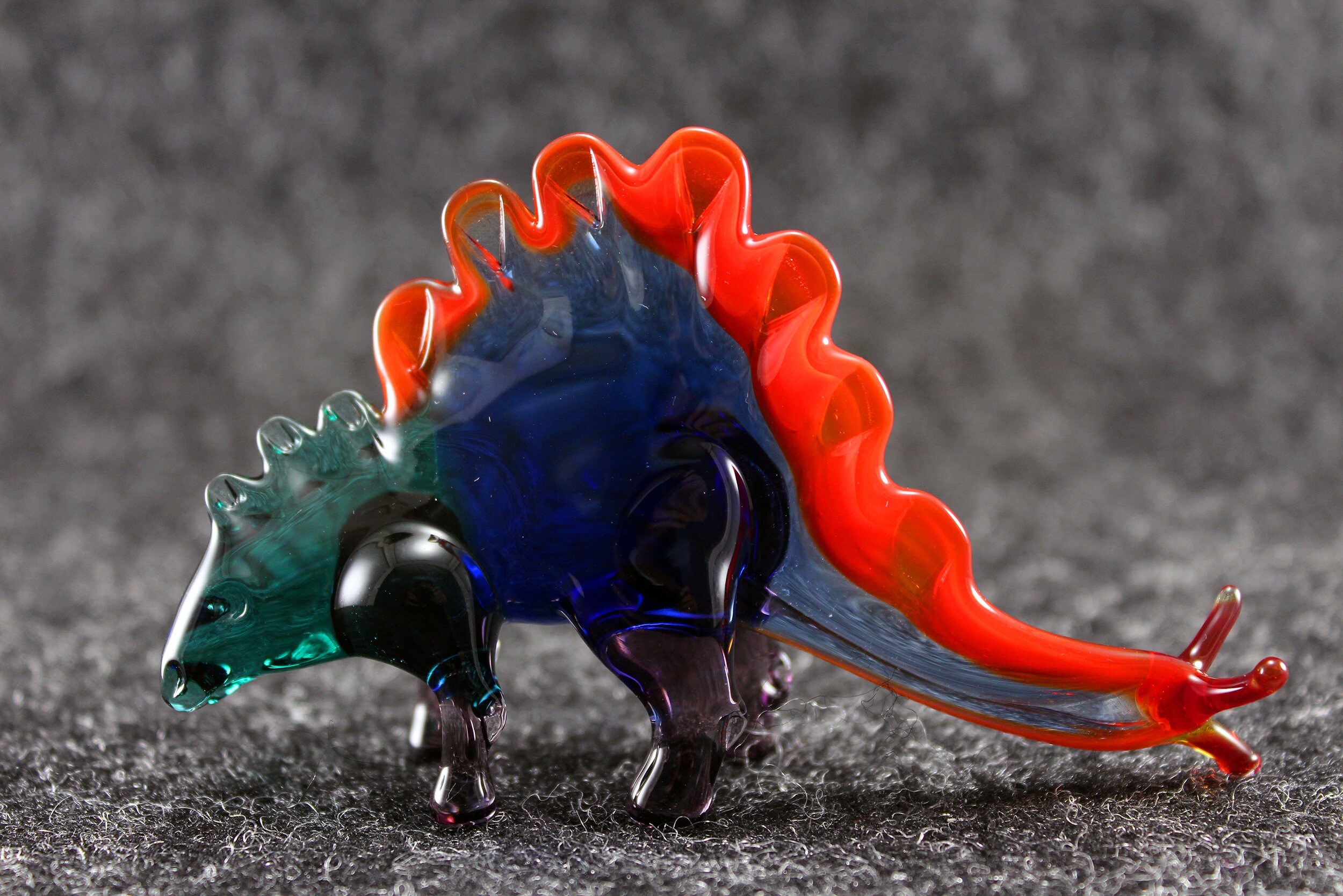 Glass Dinosaur art glass home decor Dinosaur fused glass Etsy