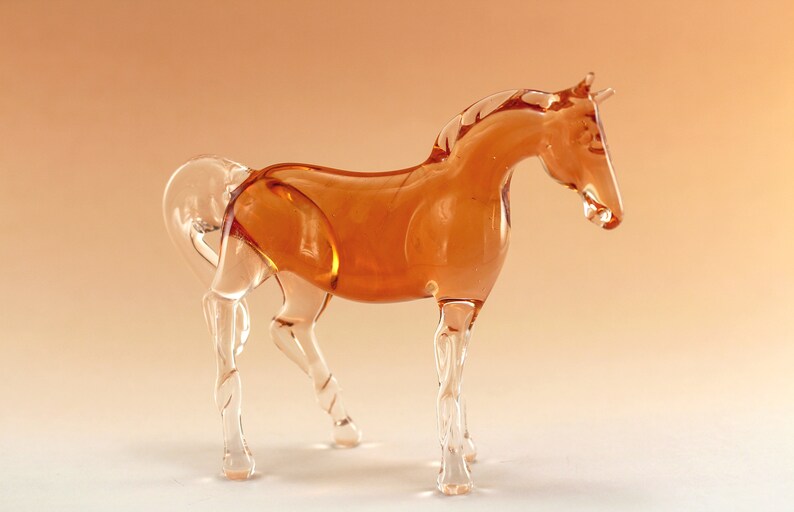 Glass horse art glass home decor glass horse fused glass horse | Etsy