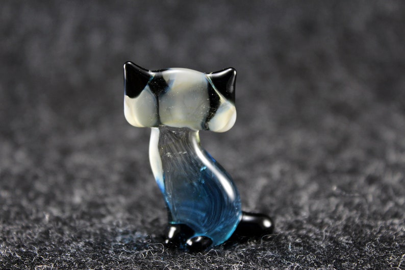 Glass Cat Figurine Glass Cat Glass Animal Sculpture Glass Figurine Glass Figure Glass Animals Glass Figurines Glass Figures Cat