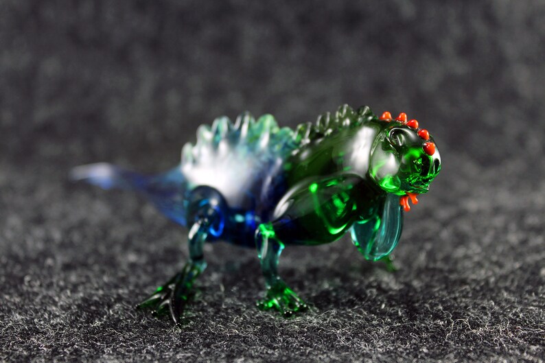 Glass Lizard Art Glass Home Decor Glass Lizard Fused Glass Etsy