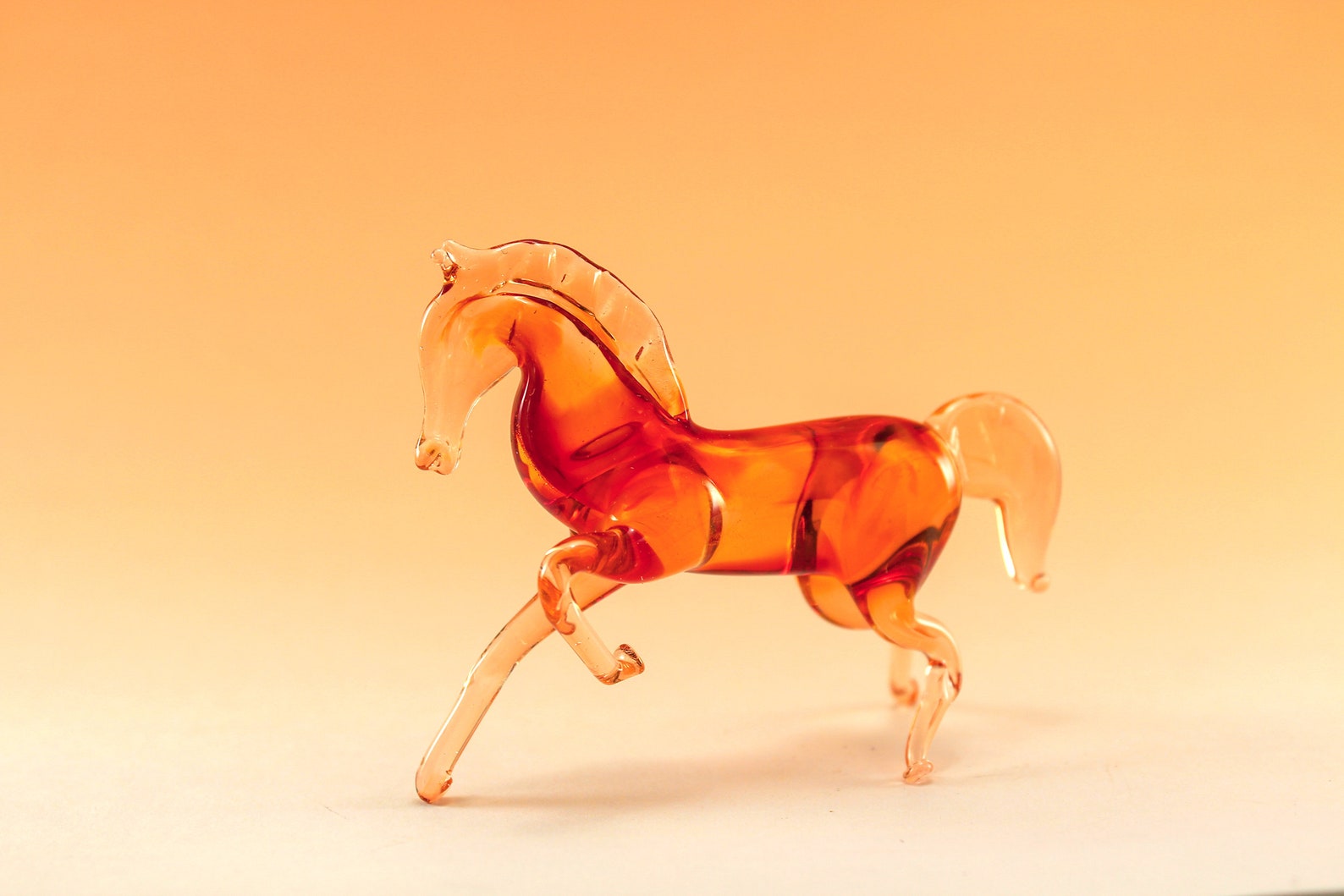 Glass horse art glass home decor glass horse fused glass horse Etsy