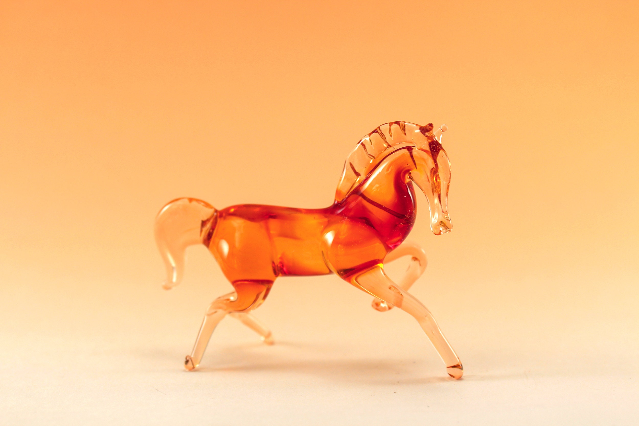 Glass horse art glass home decor glass horse fused glass horse Etsy