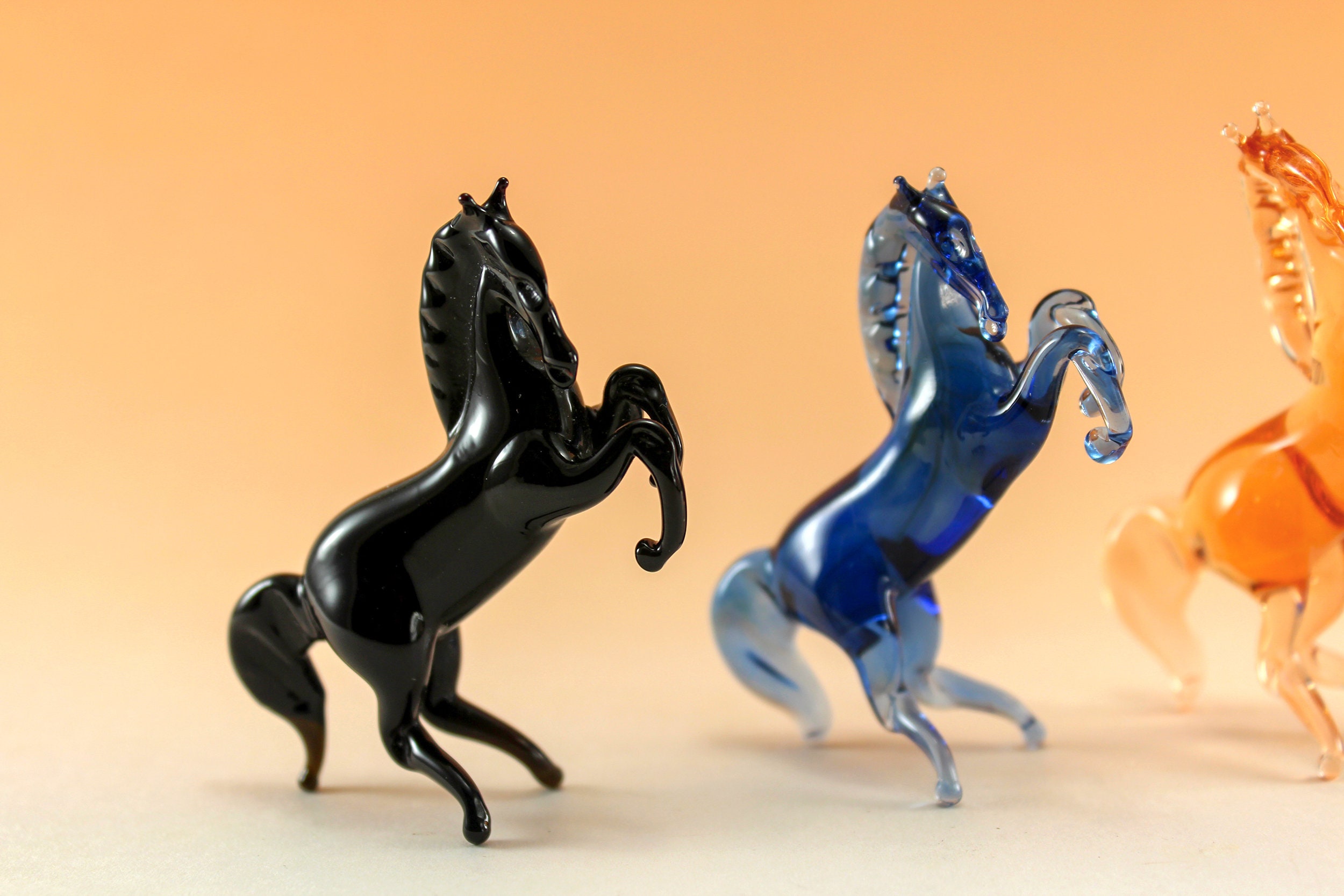 Glass horse art glass home decor glass horse fused glass horse Etsy