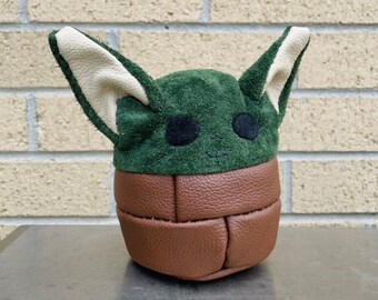 Handmade Leather Baby Alien Plushie (Made to Order)