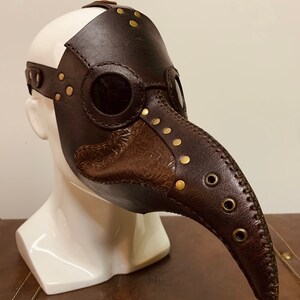 Leather Plague Doctor Mask (Made to Order) image 6