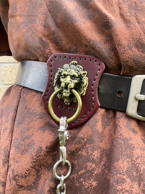Lion Head Chain Fob - Etsy display picture 1