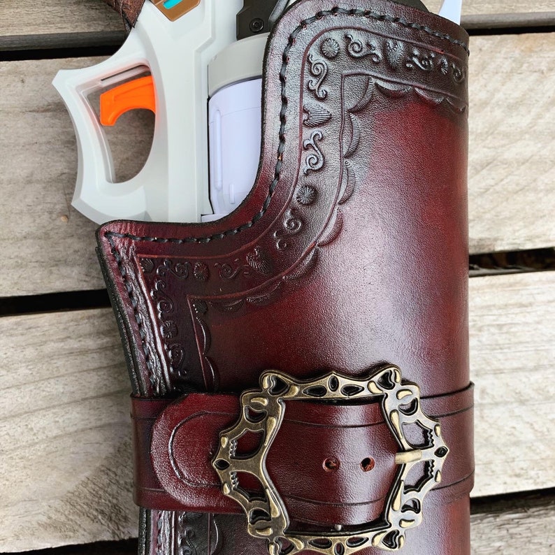 Leather Cross-Draw Holster for McCree Blaster