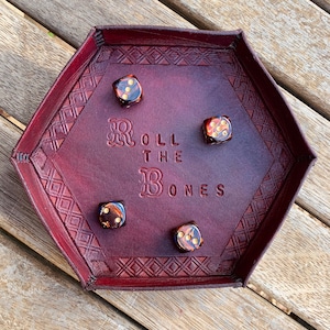 Leather Dice Tray (Made to Order)