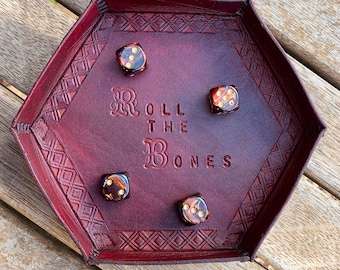 Leather Dice Tray (Made to Order)