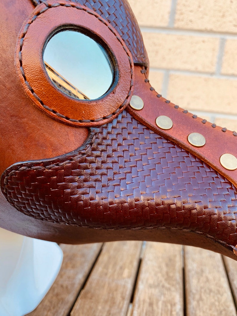 Leather Plague Doctor Mask (Made to Order) image 3