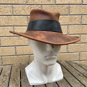 Leather Fedora Handmade (Made to Order)