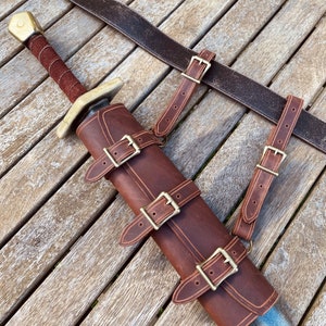 Adjustable Leather Sword Frog (Made to Order)
