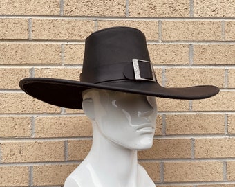 Leather Vampire-Hunter Hat (Made to Order)
