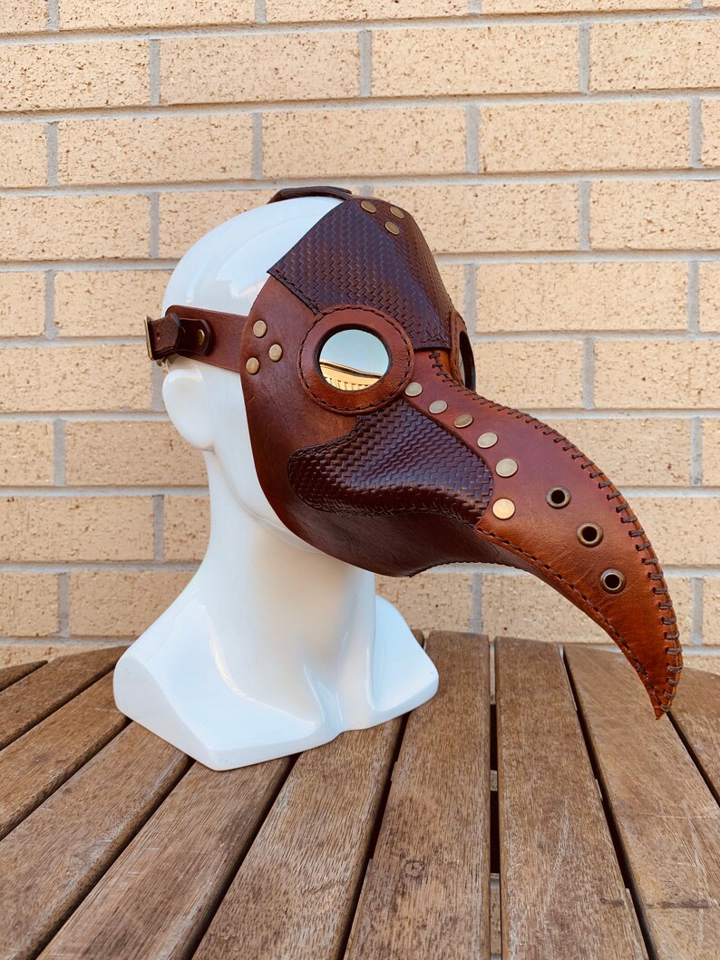 Leather Plague Doctor Mask (Made to Order) image 2