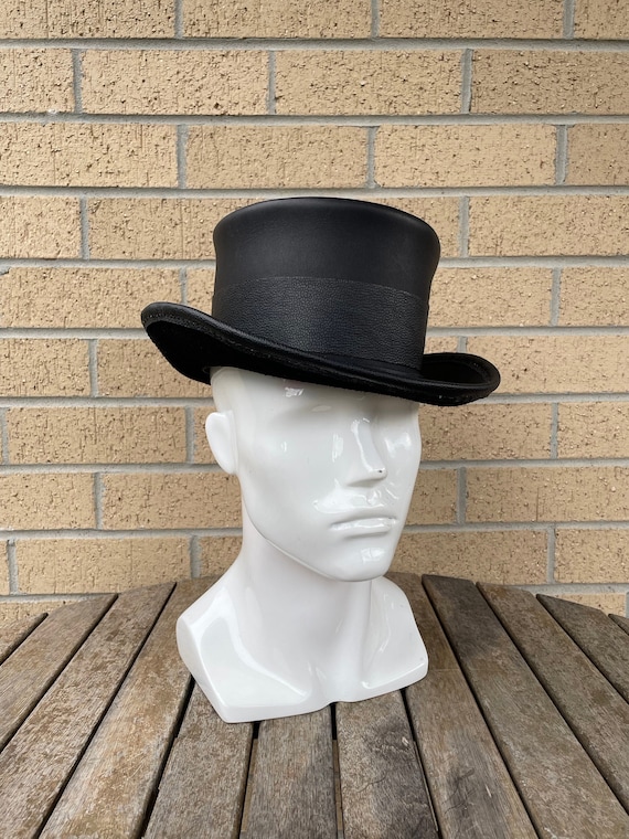 Leather Top Hat (Made to Order)