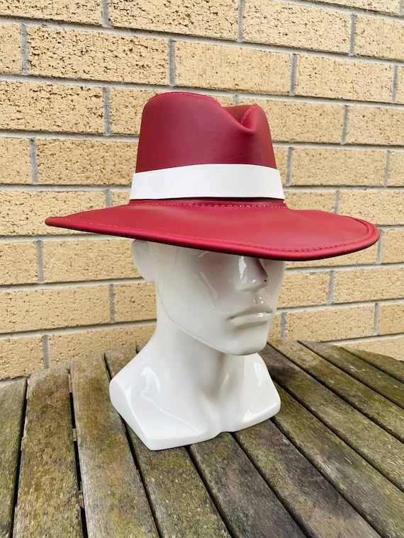 Handmade Leather Hat “the Sandiego” Made to Order - Etsy display picture 3