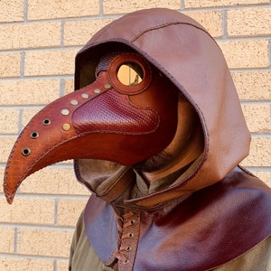 Leather Plague Doctor Mask (Made to Order) image 1