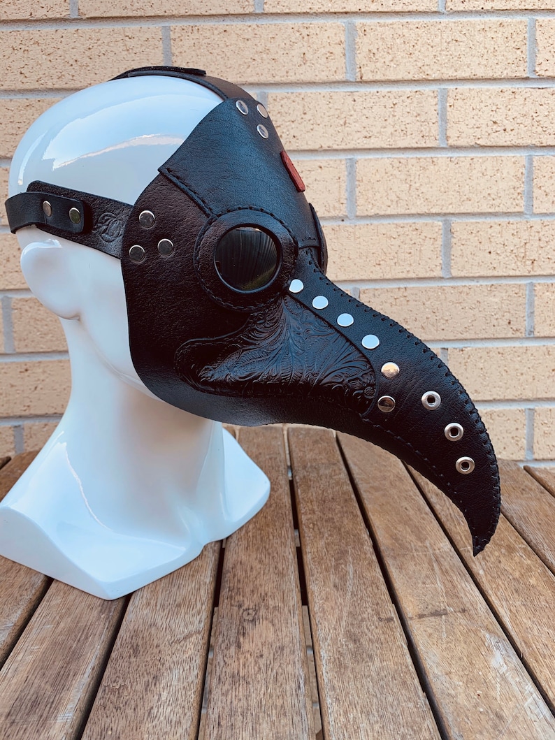 Leather Plague Doctor Mask (Made to Order) image 4
