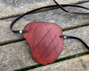 Battle-Damaged Leather Eyepatch (Made to order)