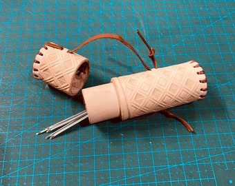 Handmade Leather Needle Case (Made to Order)