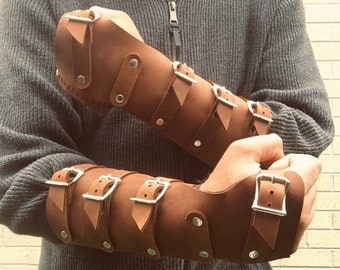 Handmade Leather Bracers (Made to Order)