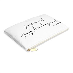 Mermaid Bride - Accessory Pouch / MakeUp Bag - "Trading my tail for a veil" image 7