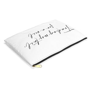 Mermaid Bride - Accessory Pouch / MakeUp Bag - "Trading my tail for a veil" image 3