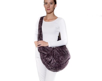 large banana duffel - oversize shoulder bag - snakeskin - voluminous hobo cross body - leatherette - XL - OVERSIZE SHOPPER - Hippie Bag