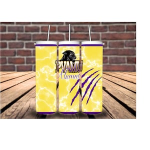 PVAMU Tumbler Wrap, 20oz Tumbler Sublimation, PV, Prairie View, Panther