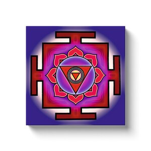 Sidh Shani Yantra8 Canvas Wrap