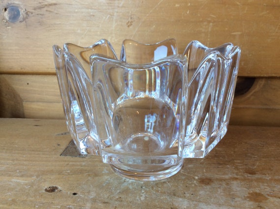 Vintage Orrefors Vase Sweden Corona Crystal Vase Centerpiece Etsy
