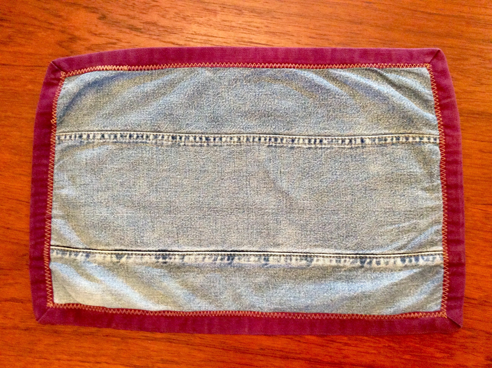 Bohemian Blue Jeans Placemats Denim Placemats Handmade Set Of Etsy