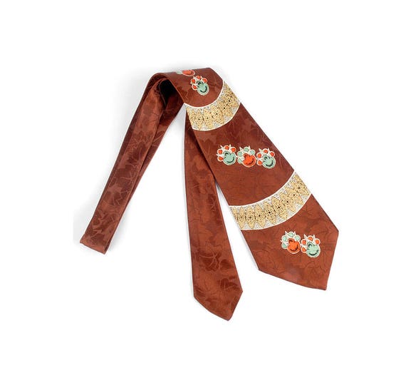 Vintage 40s Tie - 40s Necktie - 40s Cravat - Wide