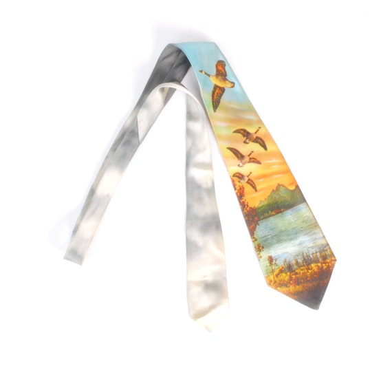 Vintage 40s Tie - 40s Photo Tie - 40s Wide Tie - 4