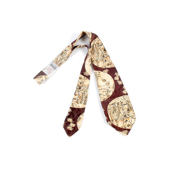 Vintage 40s Tie - 40s Necktie - 40s Cravat - Wide