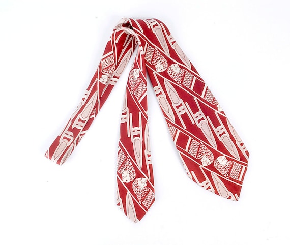 Vintage 40s Tie - 40s Necktie - 40s Cravat - Wide