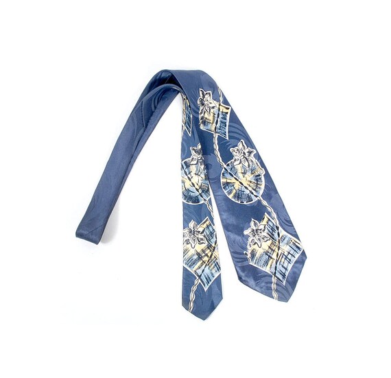 Vintage 40s Tie - 40s Necktie - 40s Cravat - Wide