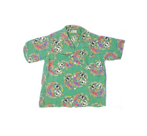 Vintage 50s Shirt - 50s Hawaiian Shirt - 50s Rayon