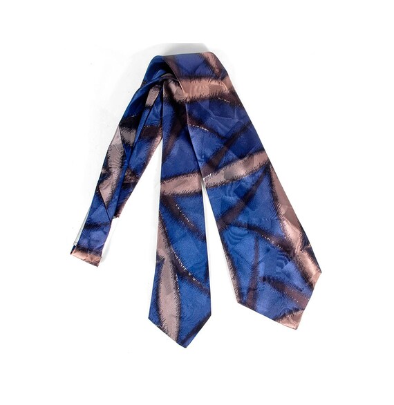 Vintage 50s Tie - 50s Necktie - 50s Abstract Tie -