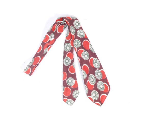Vintage 40s Tie - 40s Wide Tie - 40s Art Deco Tie