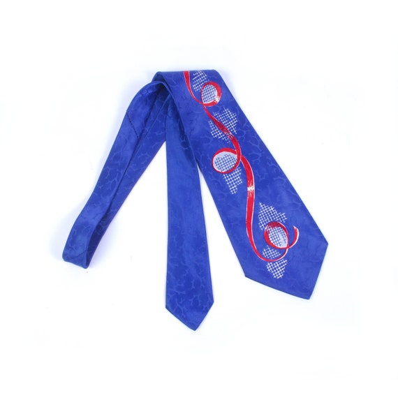 Vintage 40s Tie - 40s Necktie - 40s Cravat - Wide