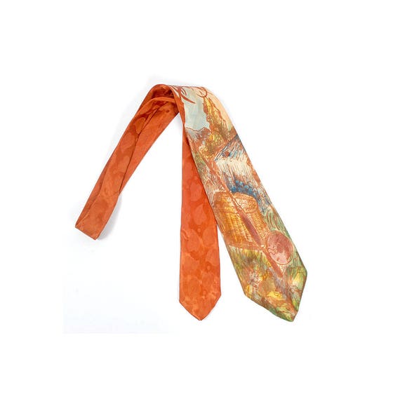 Vintage 40s Tie - 40s Necktie - 40s Cravat - Wide